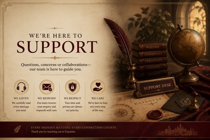 We're Here To Support — questions, concerns or collaborations, our team is here to guide you